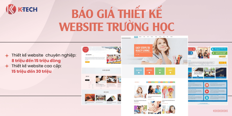 Báo giá thiết kế website trường học