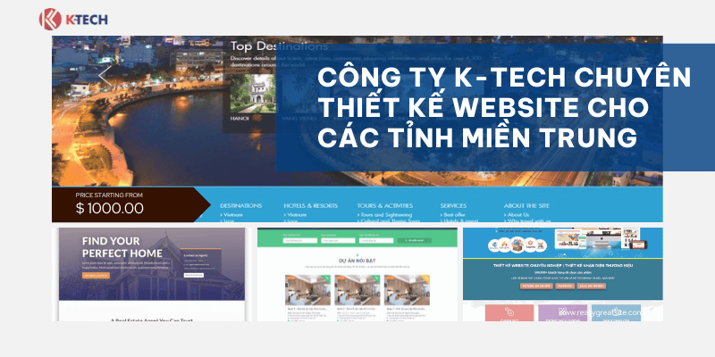 Công ty K-Tech chuyên thiết kế website ở các tỉnh miền Trung
