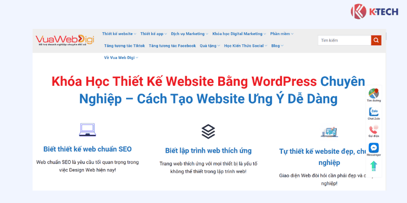 Khóa học thiết kế website bán hàng bằng WordPress