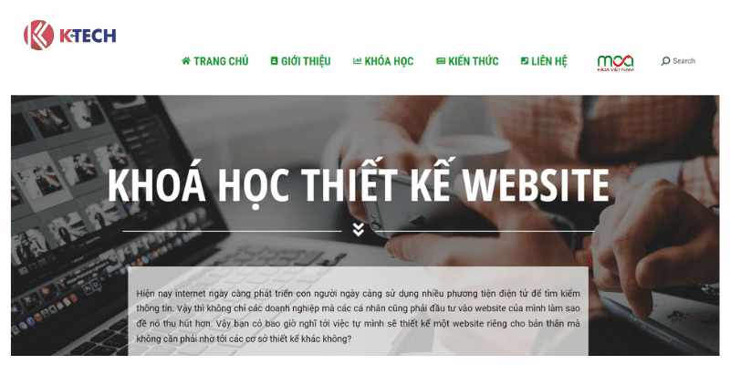MOA - Lớp học thiết kế website Cần Thơ