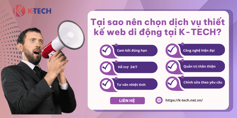 Tại sao nên chọn dịch vụ thiết kế di động tại K-Tech