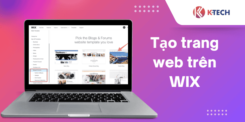 Cách thiết kế website trên Wix