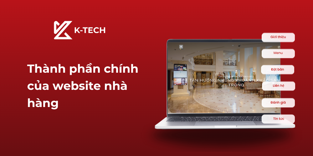 Thành phần chính của website nhà hàng
