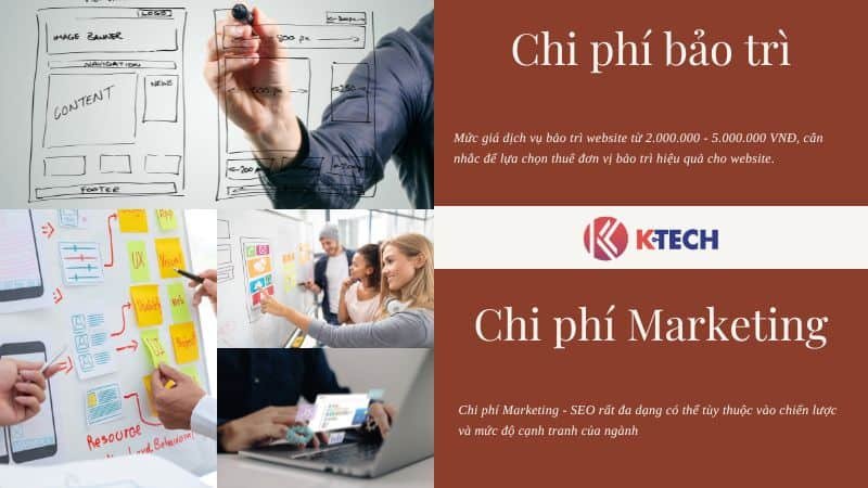 Chi phí bảo trì và marketing seo