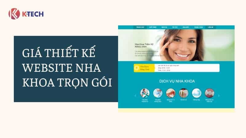 Giá thiết kế website nha khoa trọn gói