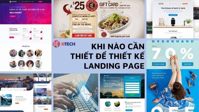 Khi nào cần thiết kế Landing page