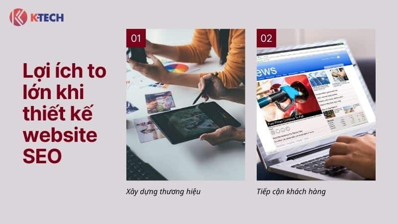 Lợi ích to lớn khi thiết kế website SEO