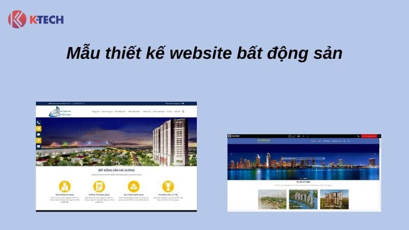 Mẫu thiết kế web bất động sản