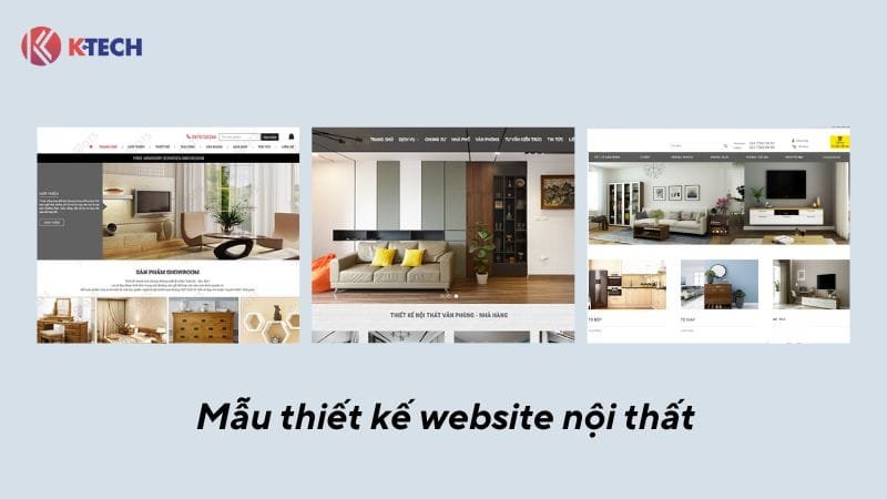 Mẫu thiết kế web nội thất