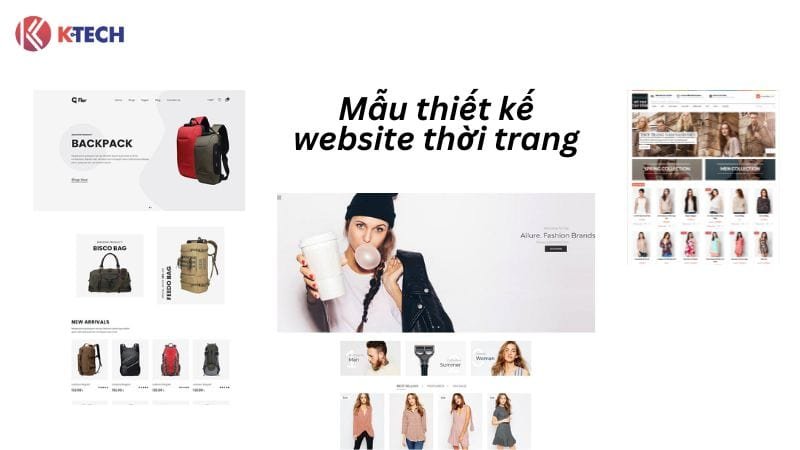 Mẫu thiết kế web thời trang