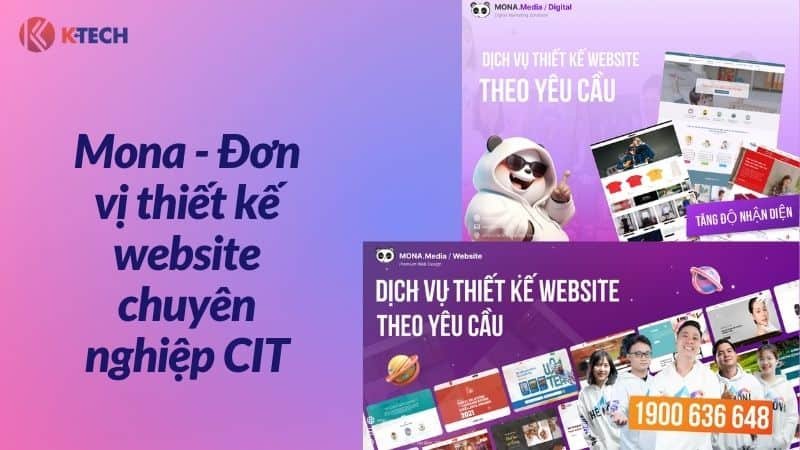 Mona - Đơn vị thiết kế website chuyên nghiệp CIT