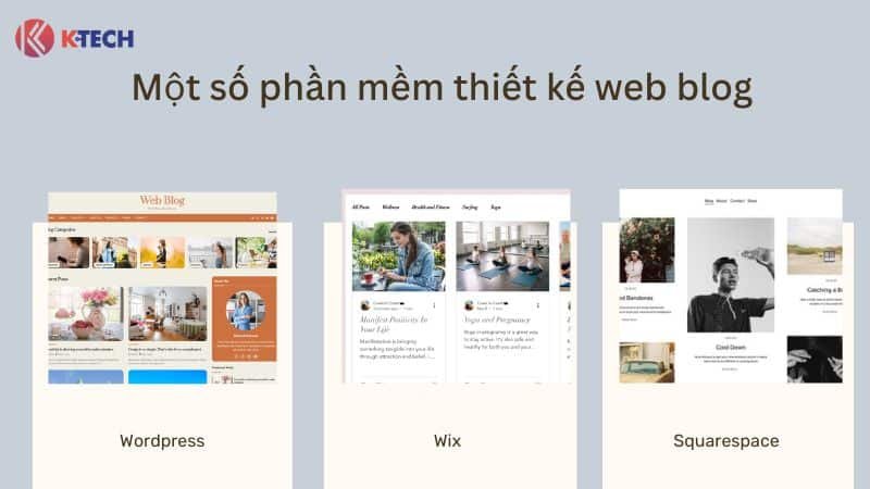 Một số phần mềm dùng để thiết kế web blog
