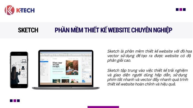 Sketch - Phần mềm thiết kế website chuyên nghiệp