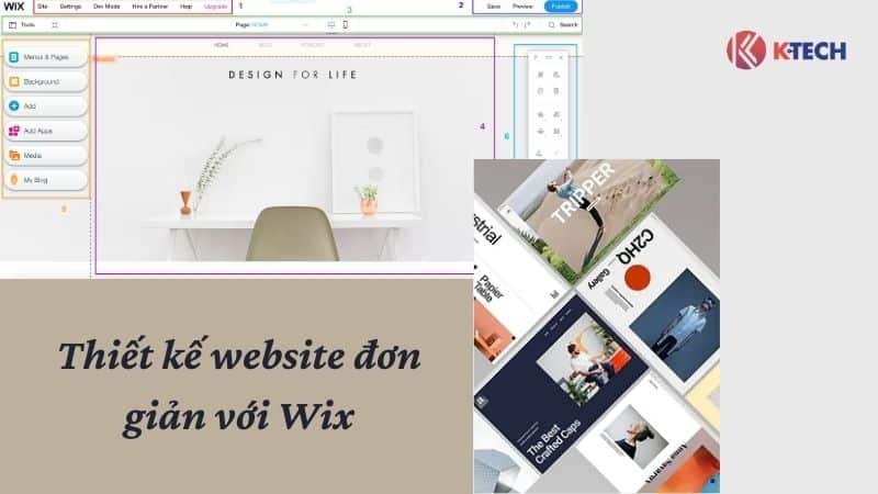 Thiết kế website đơn giản với Wix