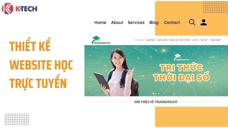 Thiết kế website học trực tuyến