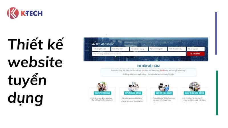 Thiết kế website tuyển dụng