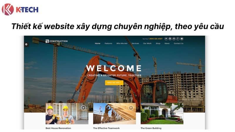 Thiết kế website xây dựng chuyên nghiệp theo yêu cầu