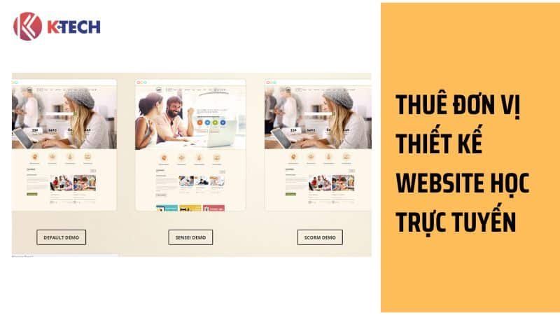 Thuê đơn vị thiết kế website học trực tuyến