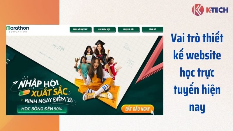 Vai trò của thiết kế website học trực tuyến hiện nay