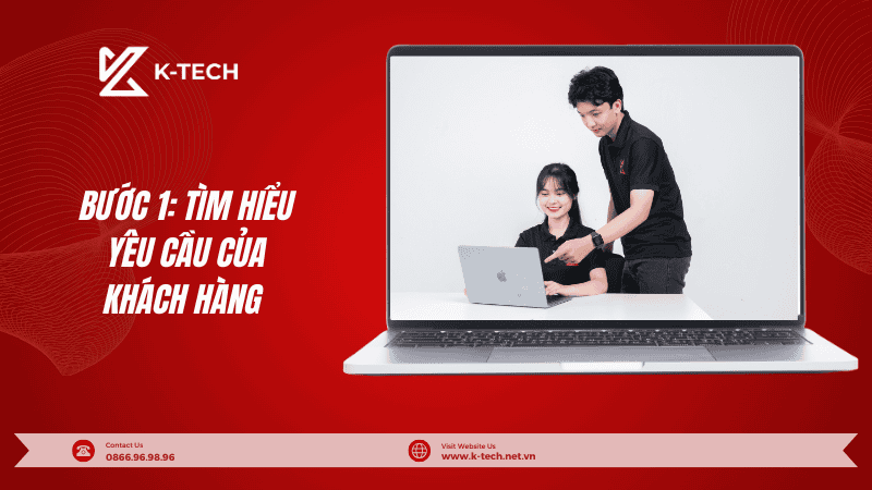 Bước 1 Tìm hiểu yêu cầu của khách hàng trong quy trình thiết kế website