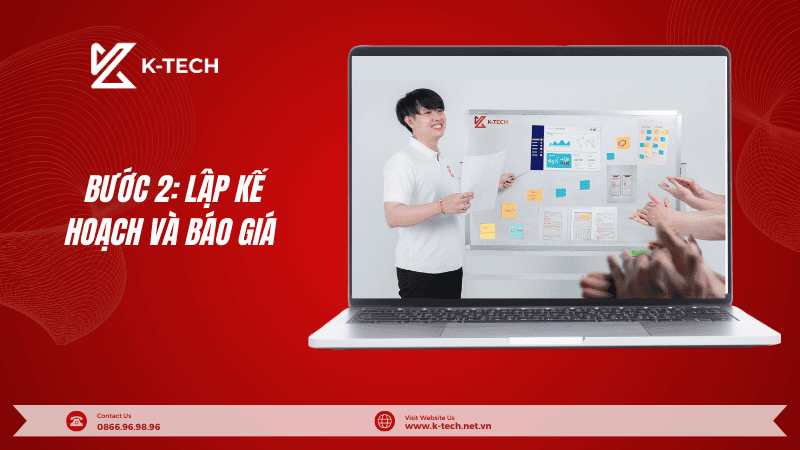 Bước 2 Lập kế hoạch và báo giá trong quy trình thiết kế website