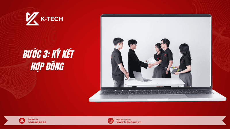 Bước 3 Ký kết hợp đồng trong quy trình thiết kế website