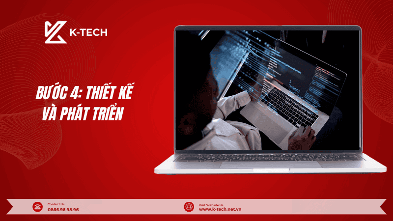 Bước 4 Thiết kế và phát triển trong quy trình thiết kế website
