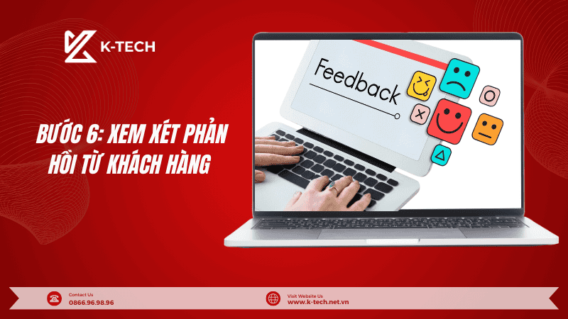 Bước 6 Xem xét phản hồi từ khách hàng trong quy trình thiết kế website