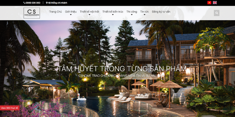 Mẫu thiết kế website CS-HOME