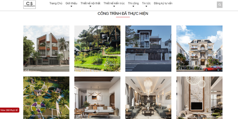 Mẫu website CS-HOME