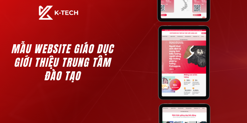 Mẫu website giáo dục - giới thiệu trung tâm đào tạo