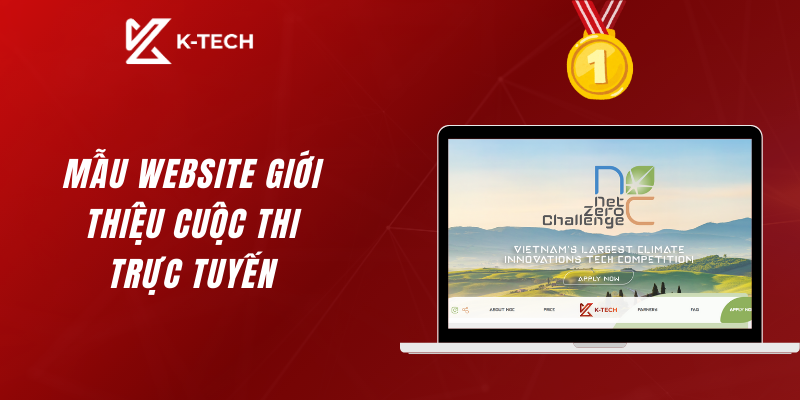 Mẫu website giáo dục - giới thiệu cuộc thi trực tuyến