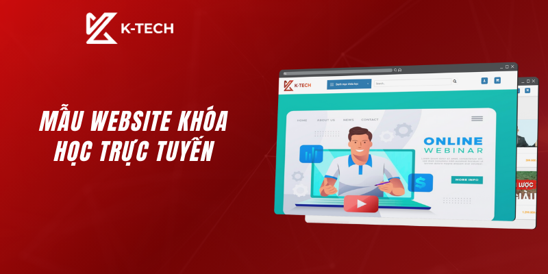 Mẫu website giáo dục - khóa học trực tuyến