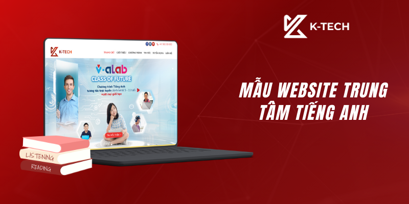 Mẫu website giáo dục - website trung tâm tiếng anh