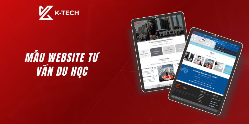 Mẫu website giáo dục - tư vấn du học