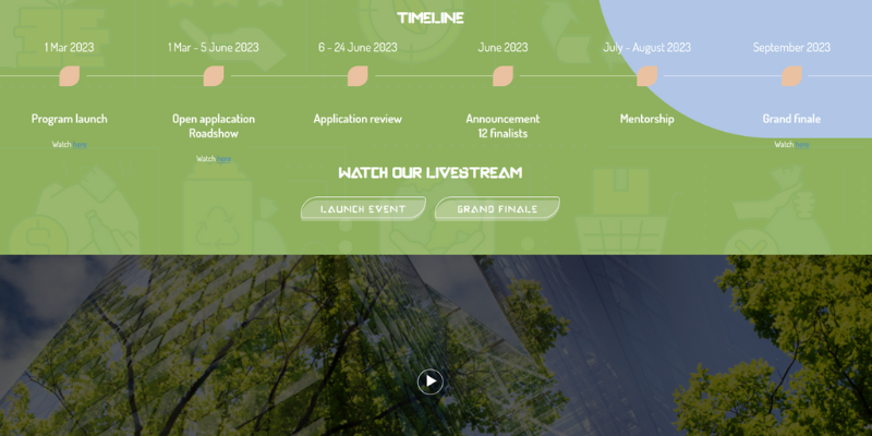 Mẫu website giới thiệu cuộc thi trực tuyến