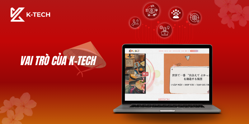 Vai trò của K-TECH trong dự án thiết kế website truyền thông KOLLAB V-J