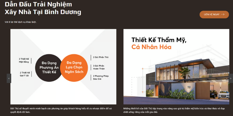 Mẫu website sửa chữa cải tạo công trình