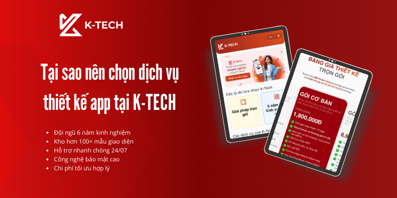 Tại Sao Nên Chọn Dịch Vụ Thiết Kế App Tại K-TECH