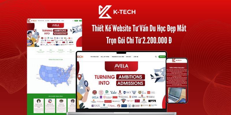 Thiết Kế Website Tư Vấn Du Học Đẹp Mắt Trọn Gói Chỉ Từ 2.200.000 Đ