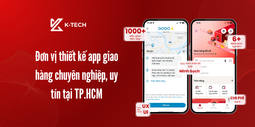 Đơn vị thiết kế app giao hàng chuyên nghiệp uy tín tại TPHCM