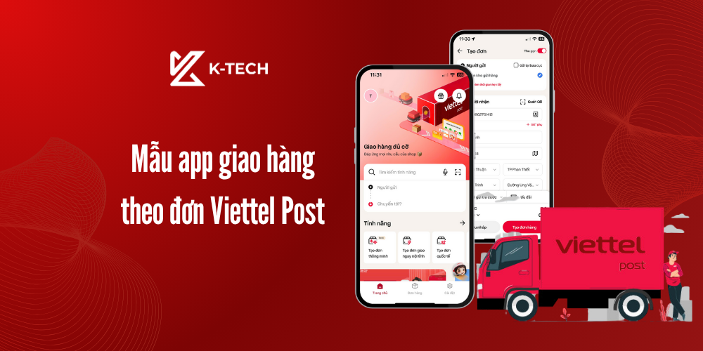 Mẫu app giao hàng theo đơn Viettel Post