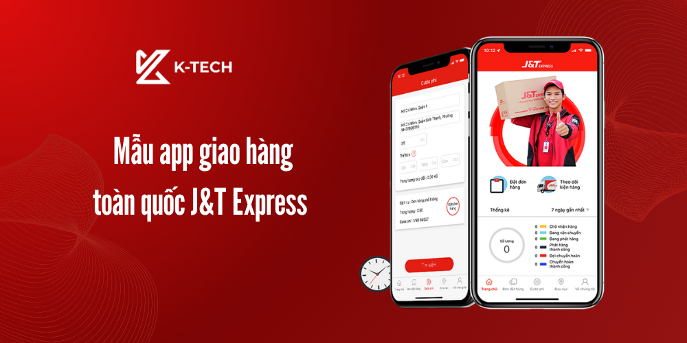 Mẫu app giao hàng toàn quốc J&T Express