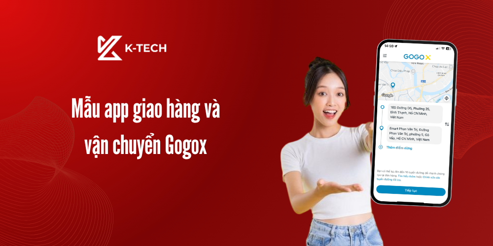 Mẫu app giao hàng và vận chuyển Gogox