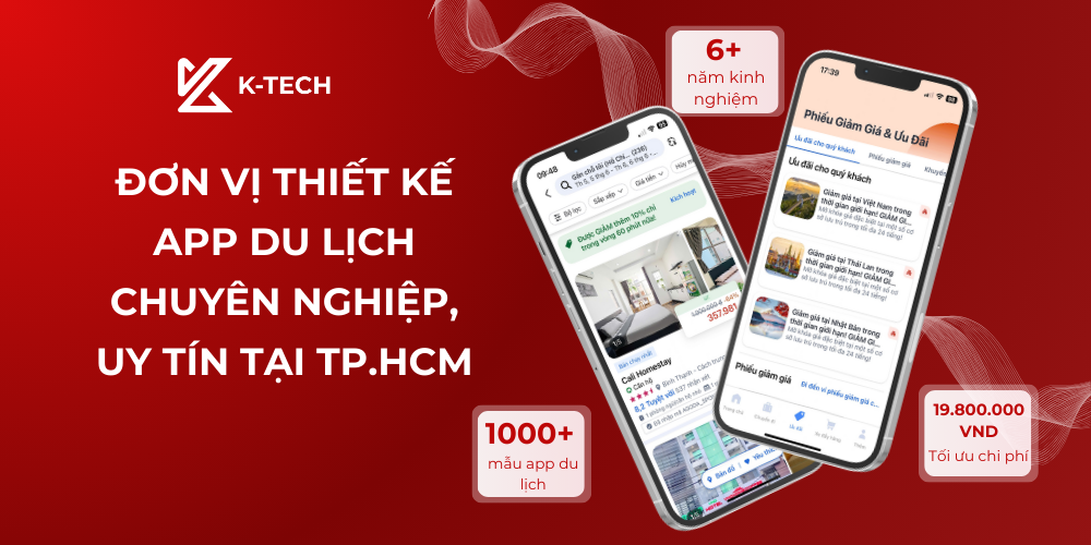 Đơn vị thiết kế app du lịch chuyên nghiệp, uy tín tại TP.HCM