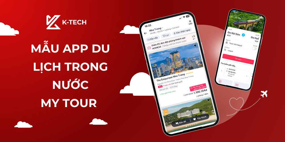 Mẫu app du lịch thân thiện Mytour