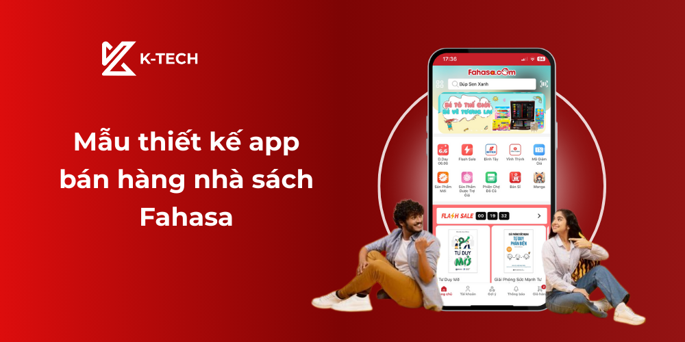 Mẫu thiết kế app bán hàng nhà sách Fahasa