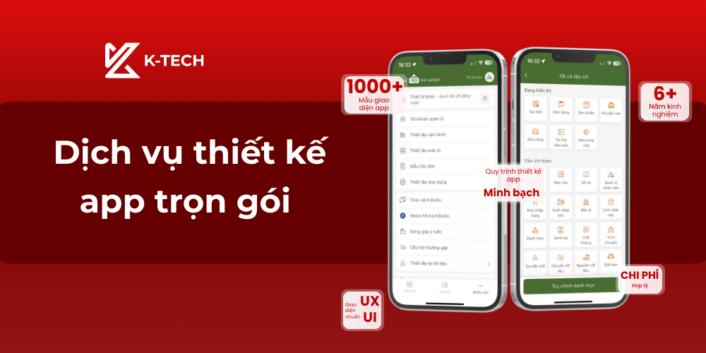 Tại sao doanh nghiệp nên tìm đến dịch vụ thiết kế app trọn gói K-TECH