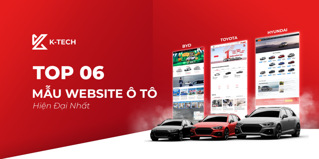 Top 6 mẫu website ô tô hiện đại nhất