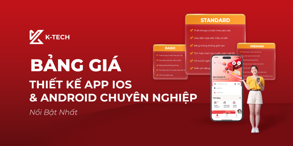 Bảng Giá Thiết Kế App iOS & Android Chuyên Nghiệp Mới Nhất 2025